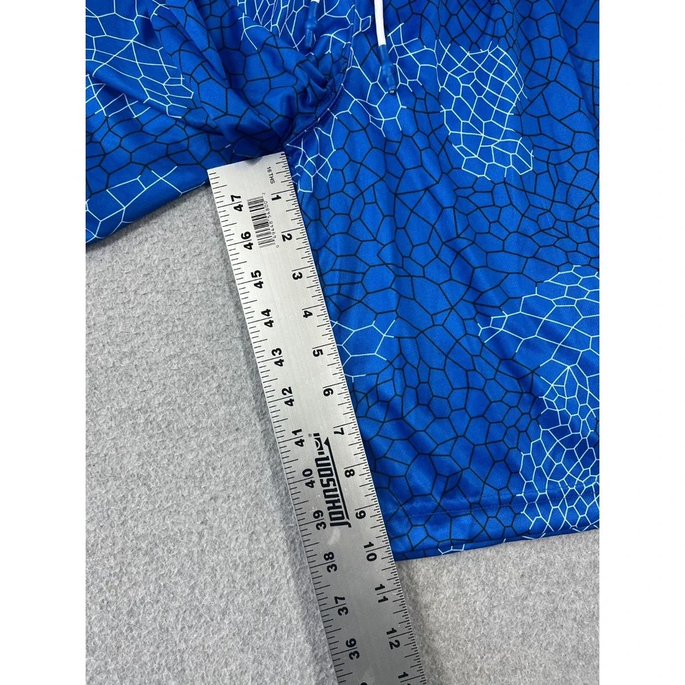 AND 1 Basketball Short Mens L Supreme Blue Geometric Print 11